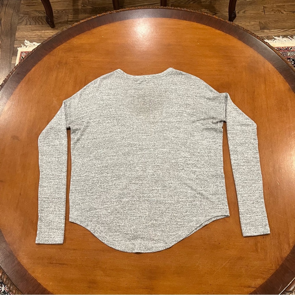 Rag & Bone Women’s Hudson Long-Sleeve Relaxed Fit Jersey Tee XS Heather Gray - Picture 5 of 16